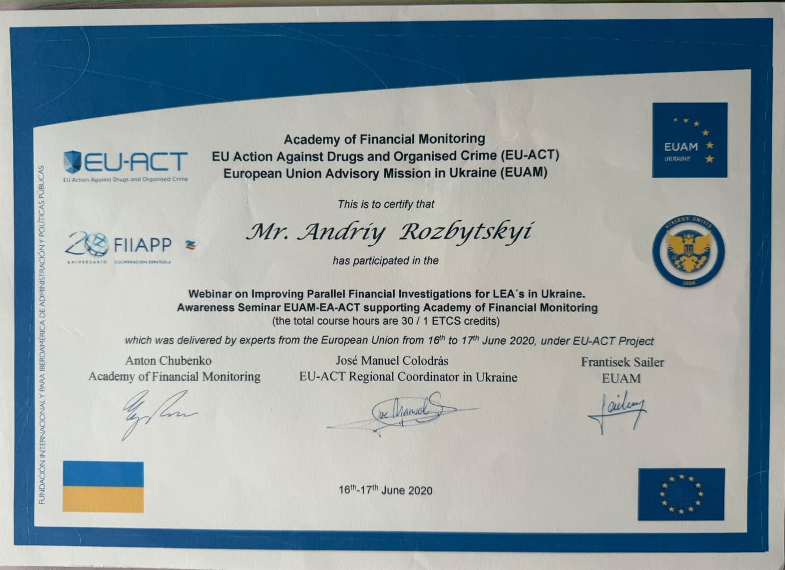 Improving Parallel Financial Investigations for LEAs in Ukraine